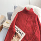 Vintage twist turtleneck sweater bottomed shirt  5012