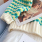 Lazy wind coarse wool sweater outer coat  5098