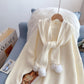 Hooded shawl sweater new sweater  5059