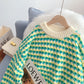 Lazy wind coarse wool sweater outer coat  5098