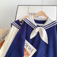 Japanischer fauler Pullover lockeres dünnes Oberteil 4957