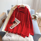 Premium design sense niche zipper turtleneck sweater  5045