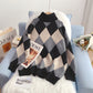 Vintage Lingge Pullover mit Stehkragen ist faul draußen zu tragen 5047