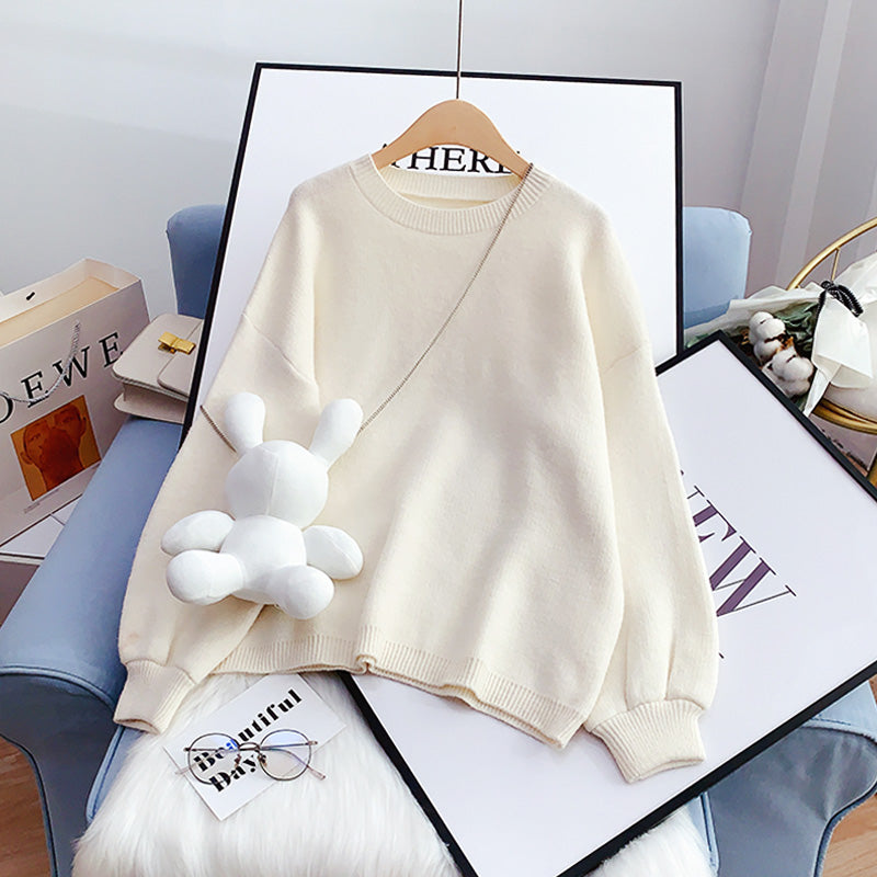 Pink cute doll rabbit sweater sweater sweater  5066