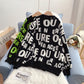 Letter Pullover Sweater foreign style sweater  4989