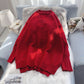 Folding high necked sweater suit two-piece set  4958