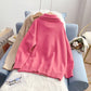 High neck zipper sweater female design sense minority  4985
