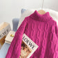 Pullover mit hohem Kragen, fauler und ausländischer Pullover 5014