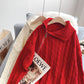 Premium design sense niche zipper turtleneck sweater  5045