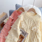 Lace stitching lace design sense niche sweater  5023