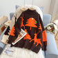 High neck sweater foreign style age reducing sweater  5035