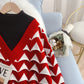 Pullover mit halbem Stehkragen für Damen, kleiner Mann, gefälschter zweiteiliger Designsinn 4936