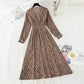 French floral dress retro minority Chiffon Dress  4833
