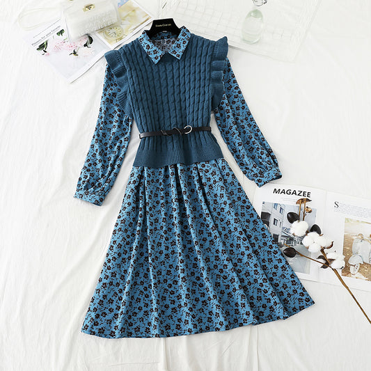Vintage Blumenkleid neuer Anzug 4770