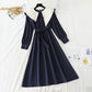 French dress women's irregular large lapel slim skirt  4750