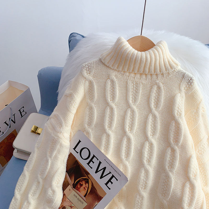 Pullover mit hohem Kragen, fauler und ausländischer Pullover 5014
