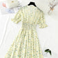 French gentle wind first love sweet floral skirt  4879