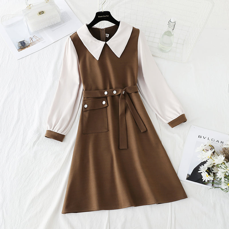 Das koreanische Kleid mit Reversboden ist modisch und schlank 4793