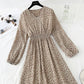 Slim inside with bottomed skirt long sleeve slim Chiffon Skirt  4831