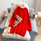 Design sense hemp lace collar sweater  4949