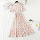 French first love sweet skirt gentle wind broken Flower Chiffon  4893