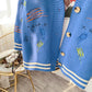 Net red knitted cardigan loose and lazy outside  4983