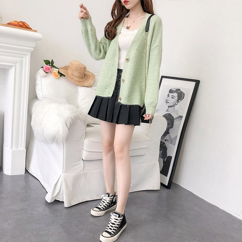 Lazy Wind kleine frisch gestrickte Strickjacke Foreign Coat 4914