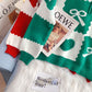 Roter Weihnachtsstrickpullover im ausländischen Stil 5030