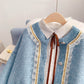 French Vintage sweater women's design sense niche cardigan  4975