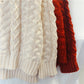 Roter Pullover mit hohem Kragen, lockerer und fauler Stil 4911
