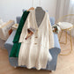 Lazy wind twist long sweater coat female  4927