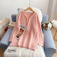 Medium length sweater lazy style sweater top  4960
