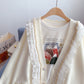 Loose design sense of minority sweet knitted coat  5060