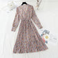 Neu Teepause Feenrock Retro Minderheit Chiffon Kleid 4826