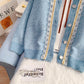 French Vintage sweater women's design sense niche cardigan  4975