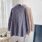 Tragen Sie eine faule koreanische Jacke über dem Twist-Rollkragenpullover 4954