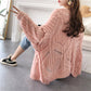 Korean loose hollow out sweater coat 4909