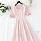 New lotus leaf collar small skirt French fairy gentle A-line skirt  4845