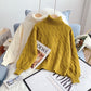 High neck twist sweater versatile bottomed sweater top  4955