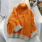 Twist Stehkragen-Pullover weiblich Retro-japanisch faul 4910