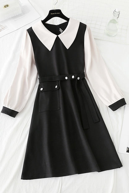Das koreanische Kleid mit Reversboden ist modisch und schlank 4793