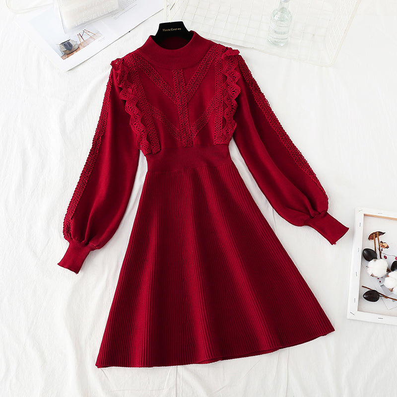French Cut Taille dünnes Vintage Hepburn Kleid 4778