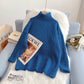 Vintage twist turtleneck sweater bottomed shirt  5012