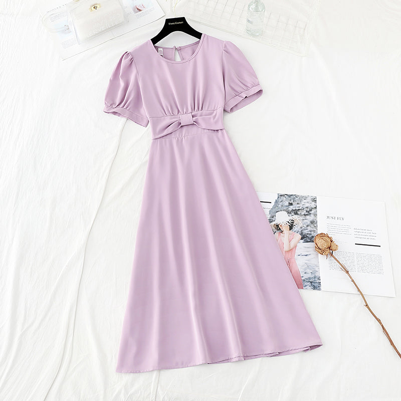 The new waist is slim, goddess style design sense, minority French skirt  4693