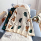 Weihnachtsroter Pullover Damen Pullover ausländischer Stil fauler Wind Pullover 4946