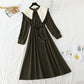 French dress women's irregular large lapel slim skirt  4750