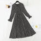 Salt and sweet lace, lapel, chiffon, broken dress, skirt.  4715