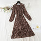 Chiffon floral skirt is thin and gentle. Wear it with a dress  4810