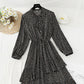 New irregular pleated Ruffle French Vintage chiffon long skirt  4823