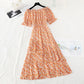 Straight shouldered skirt with thin waist, Fairy Dress  4666